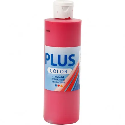 Plus Color hobbyverf, primair rood, 250 ml/ 1 fl.
