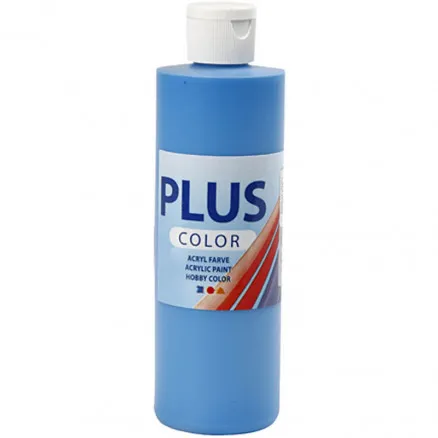 Plus Color hobbyverf, primair blauw, 250 ml/ 1 fl.