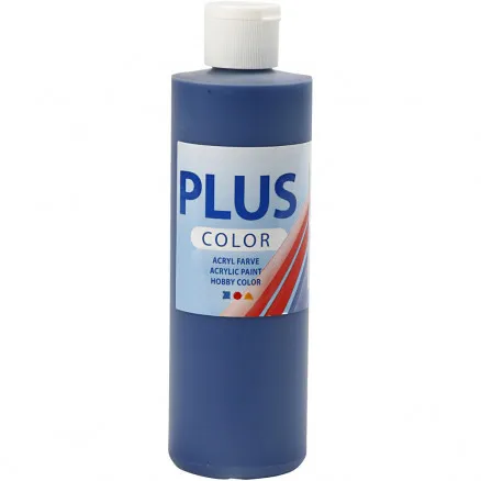 Plus Color hobbyverf, marineblauw, 250 ml/ 1 fl.