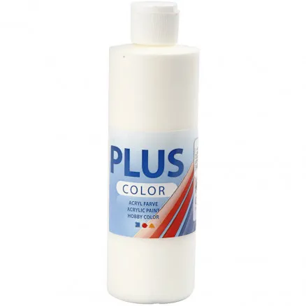 Plus Color hobbyverf, off white, 250ml