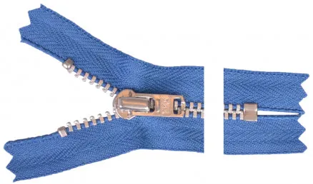 YKK Ritsluiting Aluminium 22cm 4mm Blauw