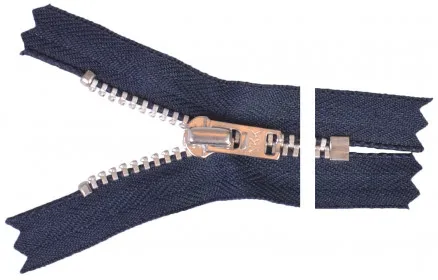 YKK Ritsluiting Aluminium 12cm 4mm Marine