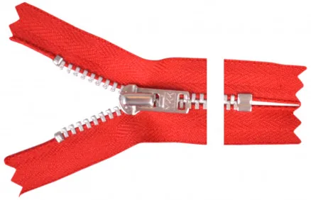 YKK Ritsluiting Aluminium 12cm 4mm Rood