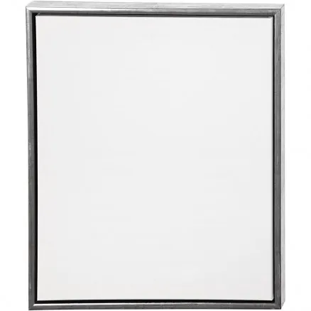 ArtistLine Canvas met Frame Wit/Antiek Zilver 50x60cm/54x64x3cm