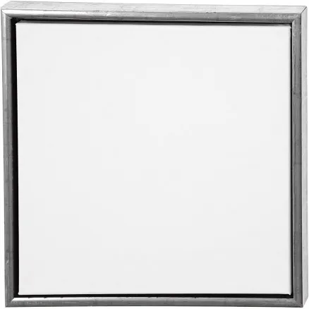 ArtistLine Canvas met lijst, antiek zilver, wit, diepte 3 cm, afm. 44x44
